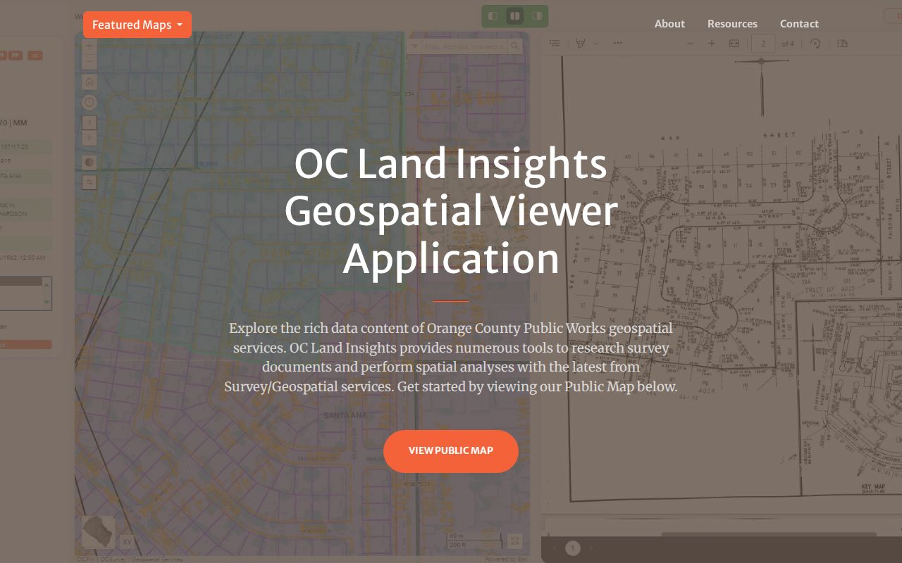 Fountain Valley street directory land records GIS parcel map
